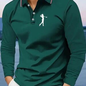 Men's Green golf Polo Shirt
